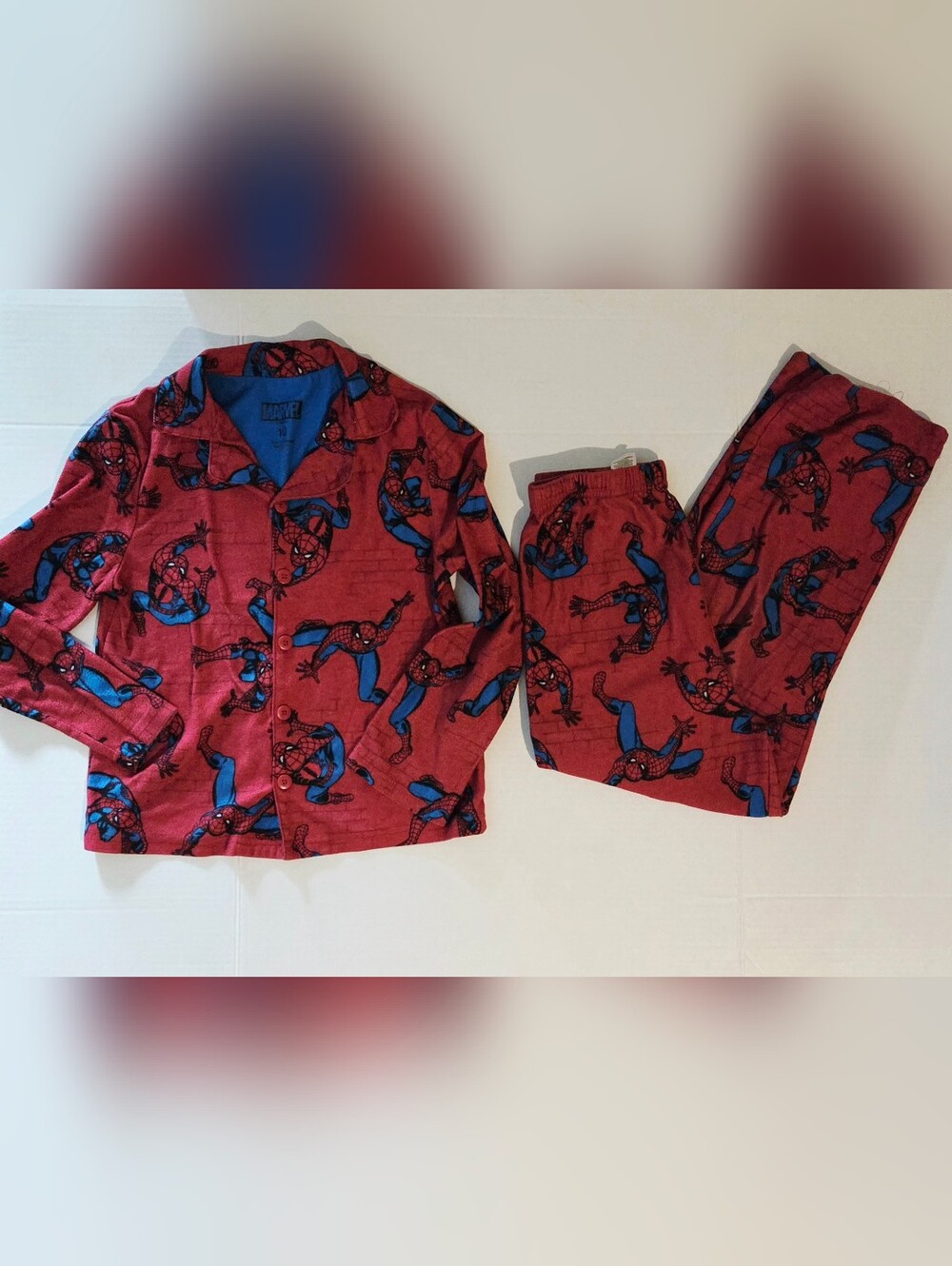 Marvel Spider-Man Red and Blue Kids Pajama Set